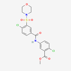 methyl 2-chloro-5-{[4-chloro-3-(4-morpholinylsulfonyl)benzoyl]amino}benzoate