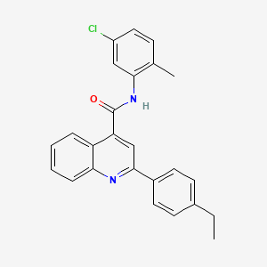 N-(5-chloro-2-methylphenyl)-2-(4-ethylphenyl)-4-quinolinecarboxamide