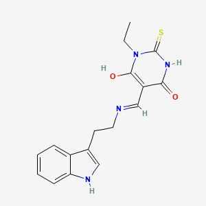 1-ethyl-5-({[2-(1H-indol-3-yl)ethyl]amino}methylene)-2-thioxodihydro-4,6(1H,5H)-pyrimidinedione