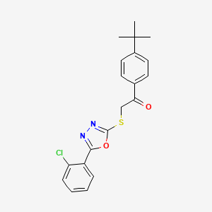1-(4-tert-butylphenyl)-2-{[5-(2-chlorophenyl)-1,3,4-oxadiazol-2-yl]thio}ethanone