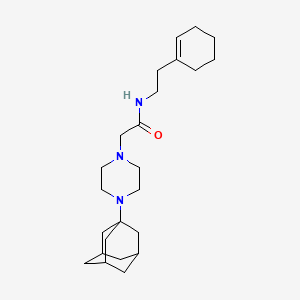 2-[4-(ADAMANTAN-1-YL)PIPERAZIN-1-YL]-N-[2-(CYCLOHEX-1-EN-1-YL)ETHYL]ACETAMIDE