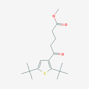 molecular formula C18H28O3S B4767749 methyl 5-(2,5-di-tert-butyl-3-thienyl)-5-oxopentanoate 