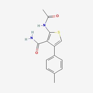 2-(acetylamino)-4-(4-methylphenyl)-3-thiophenecarboxamide