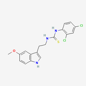 N-(2,4-dichlorophenyl)-N'-[2-(5-methoxy-1H-indol-3-yl)ethyl]thiourea