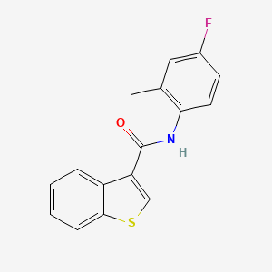 N-(4-fluoro-2-methylphenyl)-1-benzothiophene-3-carboxamide