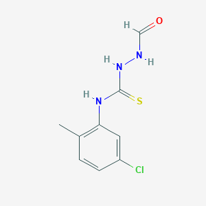 molecular formula C9H10ClN3OS B4767833 N-(5-chloro-2-methylphenyl)-2-formylhydrazinecarbothioamide 