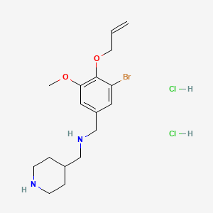 molecular formula C17H27BrCl2N2O2 B4767839 [4-(allyloxy)-3-bromo-5-methoxybenzyl](4-piperidinylmethyl)amine dihydrochloride 