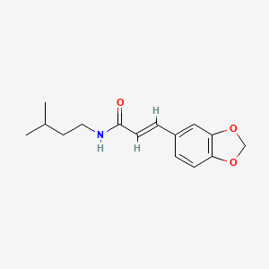molecular formula C15H19NO3 B4767868 3-(1,3-benzodioxol-5-yl)-N-(3-methylbutyl)acrylamide 