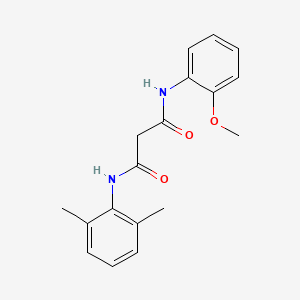 molecular formula C18H20N2O3 B4767879 N-(2,6-dimethylphenyl)-N'-(2-methoxyphenyl)malonamide 