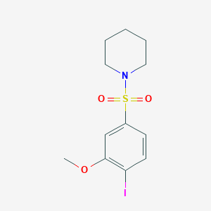 molecular formula C12H16INO3S B4767910 1-[(4-iodo-3-methoxyphenyl)sulfonyl]piperidine 