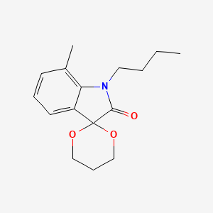 1'-butyl-7'-methylspiro[1,3-dioxane-2,3'-indol]-2'(1'H)-one