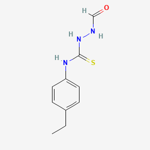 molecular formula C10H13N3OS B4767958 N-(4-ethylphenyl)-2-formylhydrazinecarbothioamide 