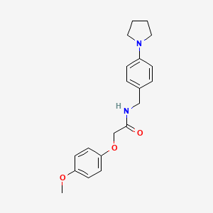 molecular formula C20H24N2O3 B4768014 2-(4-methoxyphenoxy)-N-[4-(1-pyrrolidinyl)benzyl]acetamide 