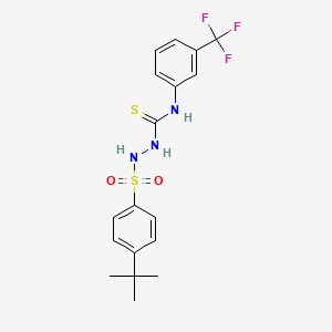 2-[(4-tert-butylphenyl)sulfonyl]-N-[3-(trifluoromethyl)phenyl]hydrazinecarbothioamide