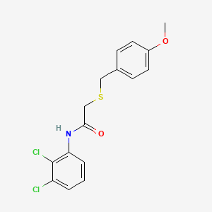 molecular formula C16H15Cl2NO2S B4768039 N-(2,3-dichlorophenyl)-2-[(4-methoxybenzyl)thio]acetamide 