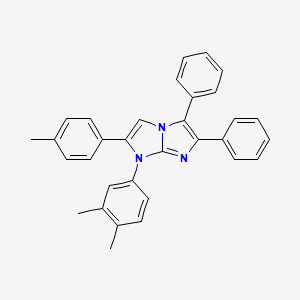 1-(3,4-dimethylphenyl)-2-(4-methylphenyl)-5,6-diphenyl-1H-imidazo[1,2-a]imidazole