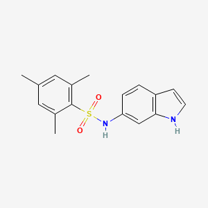 molecular formula C17H18N2O2S B4768120 N-1H-indol-6-yl-2,4,6-trimethylbenzenesulfonamide 