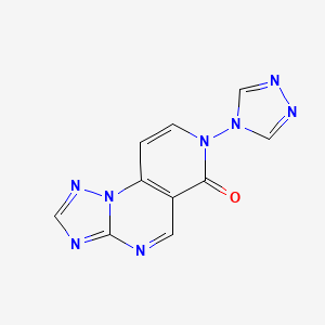 molecular formula C10H6N8O B4768144 7-(4H-1,2,4-triazol-4-yl)pyrido[3,4-e][1,2,4]triazolo[1,5-a]pyrimidin-6(7H)-one 