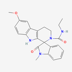 molecular formula C23H24N4O3 B4768155 N-ethyl-6-methoxy-1'-methyl-2'-oxo-1',2',4,9-tetrahydrospiro[beta-carboline-1,3'-indole]-2(3H)-carboxamide 