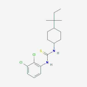 molecular formula C18H26Cl2N2S B4768171 N-(2,3-dichlorophenyl)-N'-[4-(1,1-dimethylpropyl)cyclohexyl]thiourea 