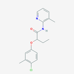 molecular formula C17H19ClN2O2 B4768190 2-(4-chloro-3-methylphenoxy)-N-(3-methyl-2-pyridinyl)butanamide 