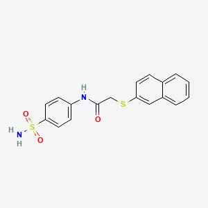 N-[4-(aminosulfonyl)phenyl]-2-(2-naphthylthio)acetamide
