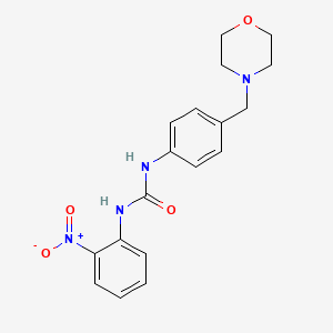 molecular formula C18H20N4O4 B4768286 N-[4-(4-morpholinylmethyl)phenyl]-N'-(2-nitrophenyl)urea 
