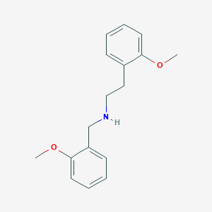 molecular formula C17H21NO2 B4768345 (2-methoxybenzyl)[2-(2-methoxyphenyl)ethyl]amine 