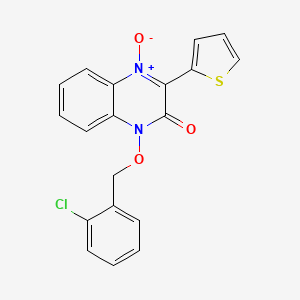 1-[(2-chlorobenzyl)oxy]-3-(2-thienyl)-2(1H)-quinoxalinone 4-oxide