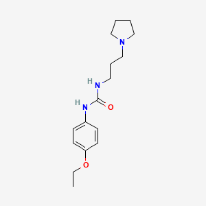 molecular formula C16H25N3O2 B4768376 N-(4-ethoxyphenyl)-N'-[3-(1-pyrrolidinyl)propyl]urea 