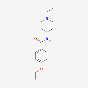 molecular formula C16H24N2O2 B4768407 4-ethoxy-N-(1-ethyl-4-piperidinyl)benzamide 