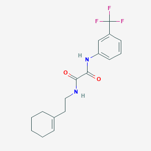 molecular formula C17H19F3N2O2 B4768523 N-[2-(1-cyclohexen-1-yl)ethyl]-N'-[3-(trifluoromethyl)phenyl]ethanediamide 