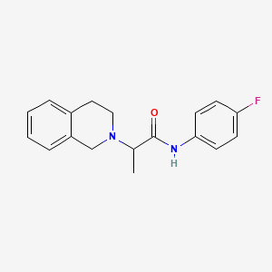 2-(3,4-dihydroisoquinolin-2(1H)-yl)-N-(4-fluorophenyl)propanamide