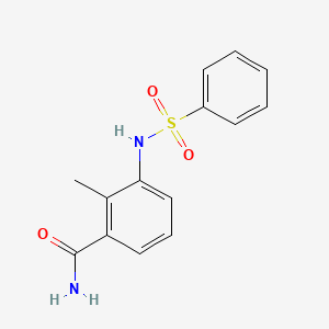 2-methyl-3-[(phenylsulfonyl)amino]benzamide