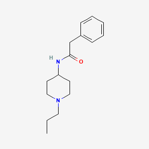 2-phenyl-N-(1-propylpiperidin-4-yl)acetamide