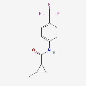 2-methyl-N-[4-(trifluoromethyl)phenyl]cyclopropanecarboxamide