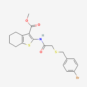 methyl 2-({[(4-bromobenzyl)thio]acetyl}amino)-4,5,6,7-tetrahydro-1-benzothiophene-3-carboxylate