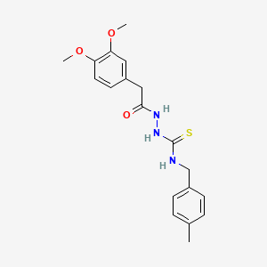 2-[(3,4-dimethoxyphenyl)acetyl]-N-(4-methylbenzyl)hydrazinecarbothioamide