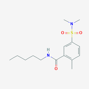 5-[(dimethylamino)sulfonyl]-2-methyl-N-pentylbenzamide