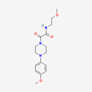 molecular formula C16H23N3O4 B4768682 N-(2-methoxyethyl)-2-[4-(4-methoxyphenyl)-1-piperazinyl]-2-oxoacetamide 