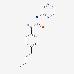 molecular formula C15H18N4O B4768713 N-(4-butylphenyl)-N'-2-pyrazinylurea 