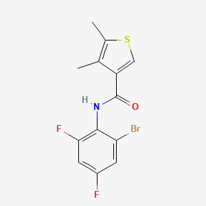 N-(2-bromo-4,6-difluorophenyl)-4,5-dimethyl-3-thiophenecarboxamide