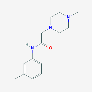 N-(3-methylphenyl)-2-(4-methyl-1-piperazinyl)acetamide