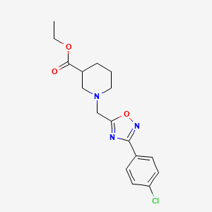 ethyl 1-{[3-(4-chlorophenyl)-1,2,4-oxadiazol-5-yl]methyl}-3-piperidinecarboxylate