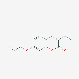 3-ethyl-4-methyl-7-propoxy-2H-chromen-2-one