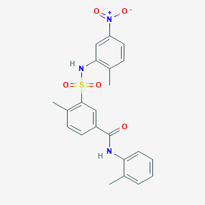 4-methyl-3-{[(2-methyl-5-nitrophenyl)amino]sulfonyl}-N-(2-methylphenyl)benzamide