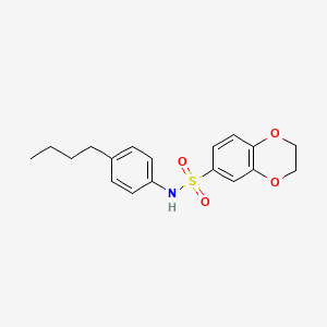 N-(4-butylphenyl)-2,3-dihydro-1,4-benzodioxine-6-sulfonamide