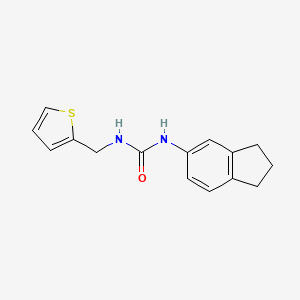 N-(2,3-dihydro-1H-inden-5-yl)-N'-(2-thienylmethyl)urea