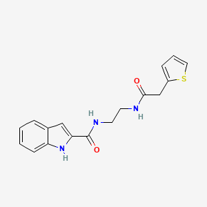 molecular formula C17H17N3O2S B4768834 N-(2-{[2-(2-thienyl)acetyl]amino}ethyl)-1H-indole-2-carboxamide 