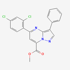 methyl 5-(2,4-dichlorophenyl)-3-phenylpyrazolo[1,5-a]pyrimidine-7-carboxylate